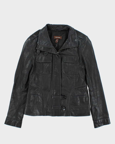 Vintage Y2K 00s Women's Danier Contrast Stitch Leather Jacket - S