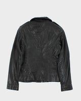 Vintage Y2K 00s Women's Danier Contrast Stitch Leather Jacket - S