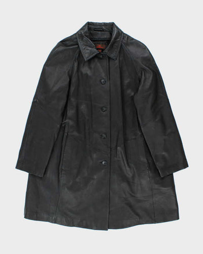 Vintage Y2K 00s Women's Danier Oversized Leather Mac - M