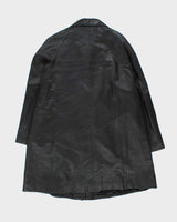 Vintage Y2K 00s Women's Danier Oversized Leather Mac - M
