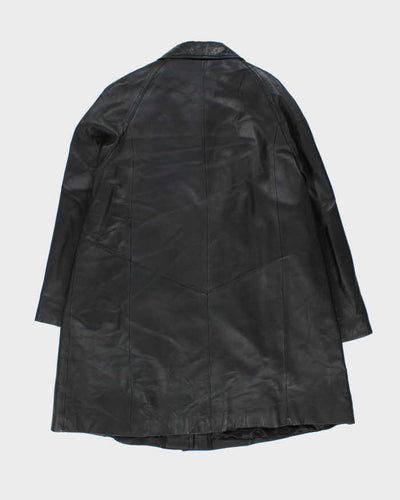 Vintage Y2K 00s Women's Danier Oversized Leather Mac - M