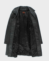 Vintage Y2K 00s Women's Danier Oversized Leather Mac - M