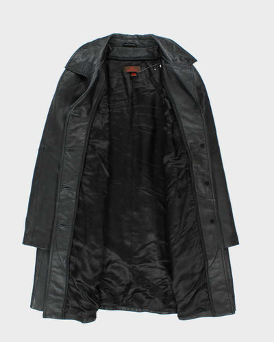 Vintage Y2K 00s Women's Danier Oversized Leather Mac - M