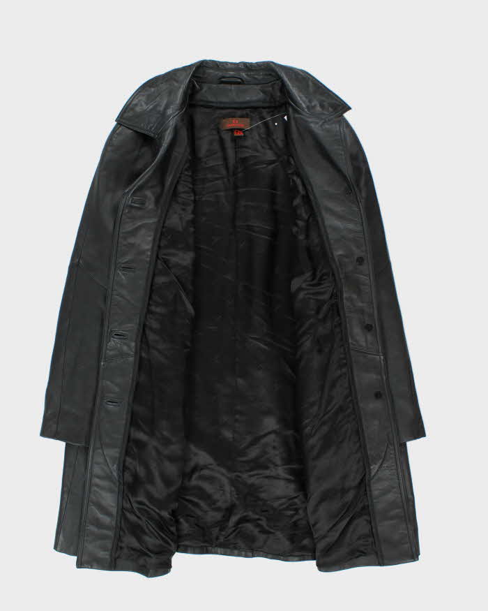 Vintage Y2K 00s Women's Danier Oversized Leather Mac - M