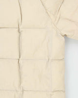 Eddie Bauer Women's Cream Boxy Down Filled Hooded Puffer Jacket - M