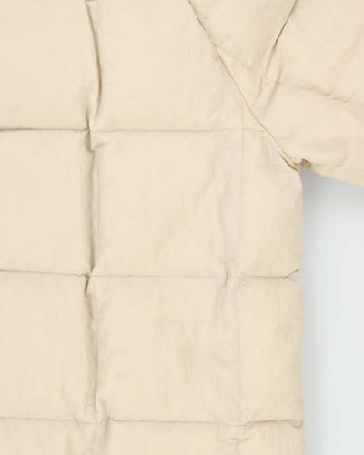 Eddie Bauer Women's Cream Boxy Down Filled Hooded Puffer Jacket - M