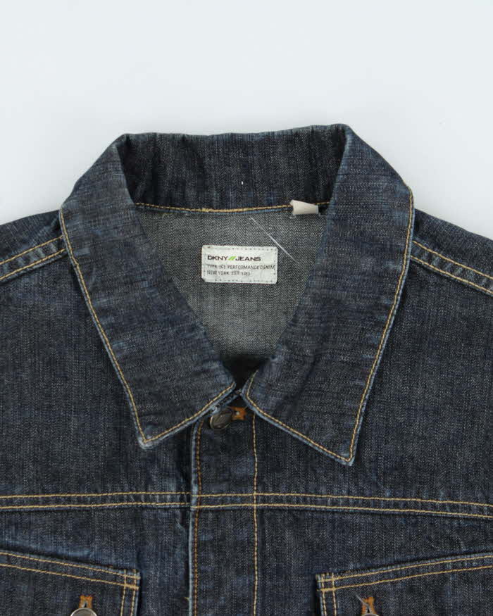 Vintage 00s DKNY Oversized Denim Jacket - L