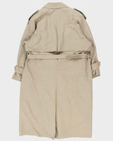 Vintage 1980s Women's Beige London Fog Insulated Trench Coat - XL