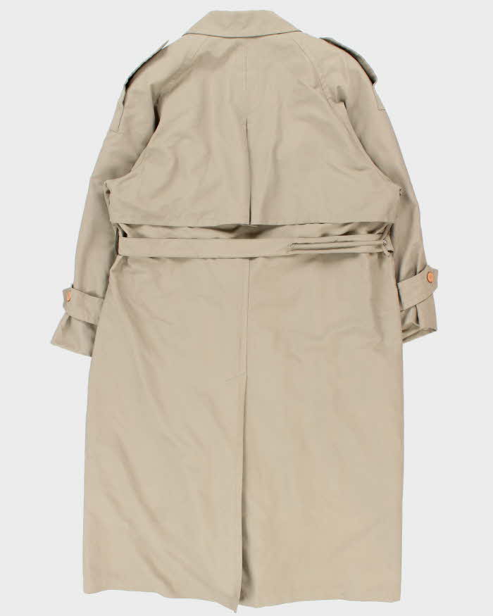 Vintage 1980s Women's Beige London Fog Insulated Trench Coat - XL