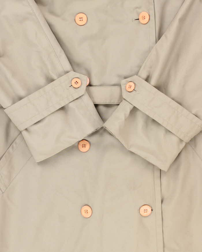 Vintage 1980s Women's Beige London Fog Insulated Trench Coat - XL
