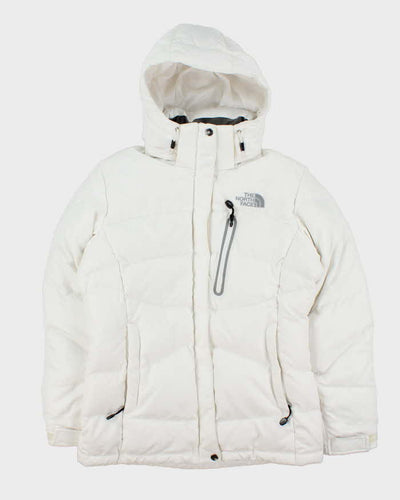 Vintage 2000s Women's White The North Face Summit 900 Hooded Goose Down Puffer Jacket - S