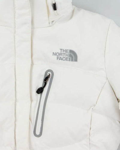 Vintage 2000s Women's White The North Face Summit 900 Hooded Goose Down Puffer Jacket - S
