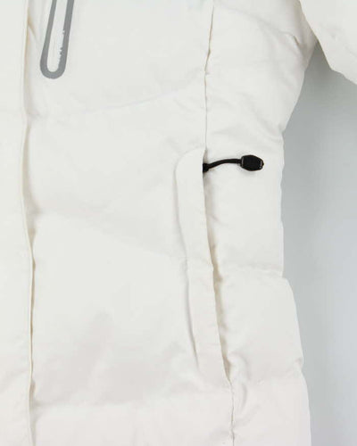 Vintage 2000s Women's White The North Face Summit 900 Hooded Goose Down Puffer Jacket - S