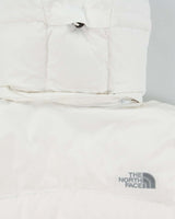 Vintage 2000s Women's White The North Face Summit 900 Hooded Goose Down Puffer Jacket - S