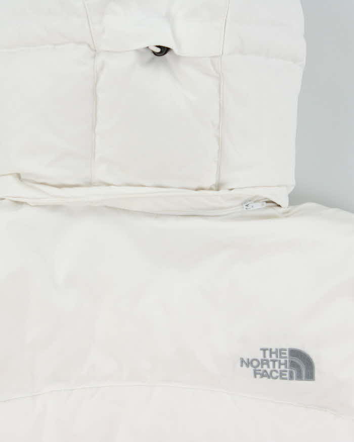 Vintage 2000s Women's White The North Face Summit 900 Hooded Goose Down Puffer Jacket - S