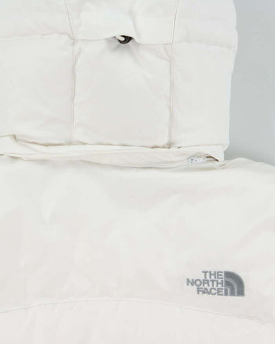 Vintage 2000s Women's White The North Face Summit 900 Hooded Goose Down Puffer Jacket - S