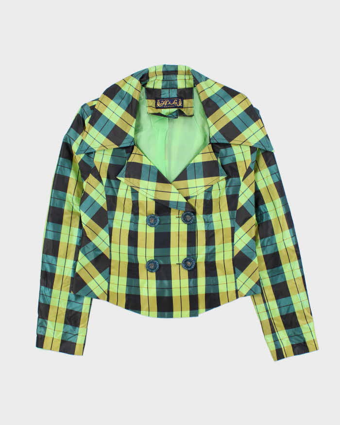 Vintage H&amp;L Iridescent Check Lightweight Jacket - S