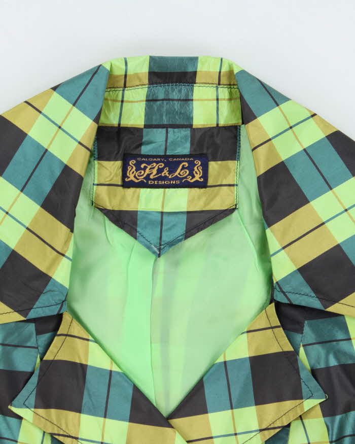 Vintage H&amp;L Iridescent Check Lightweight Jacket - S