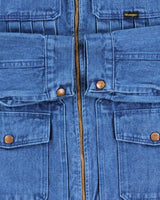 Vintage 80s Wrangler Zip-up Denim Jacket - M