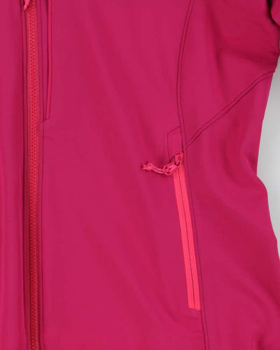 Vintage Arc'teryx Women's Hot Pink Soft Shell Hooded Jacket - M