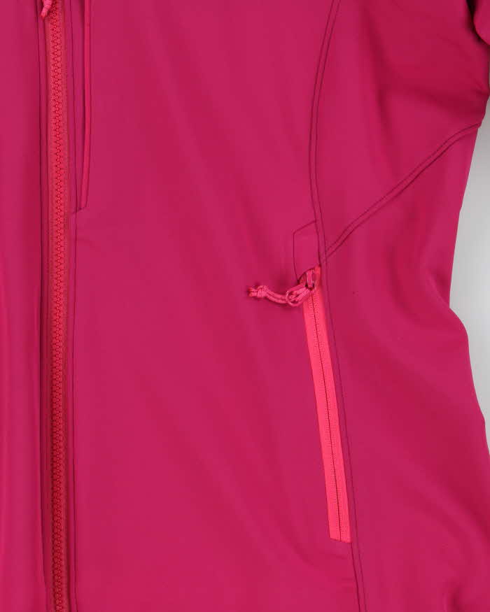 Vintage Arc'teryx Women's Hot Pink Soft Shell Hooded Jacket - M