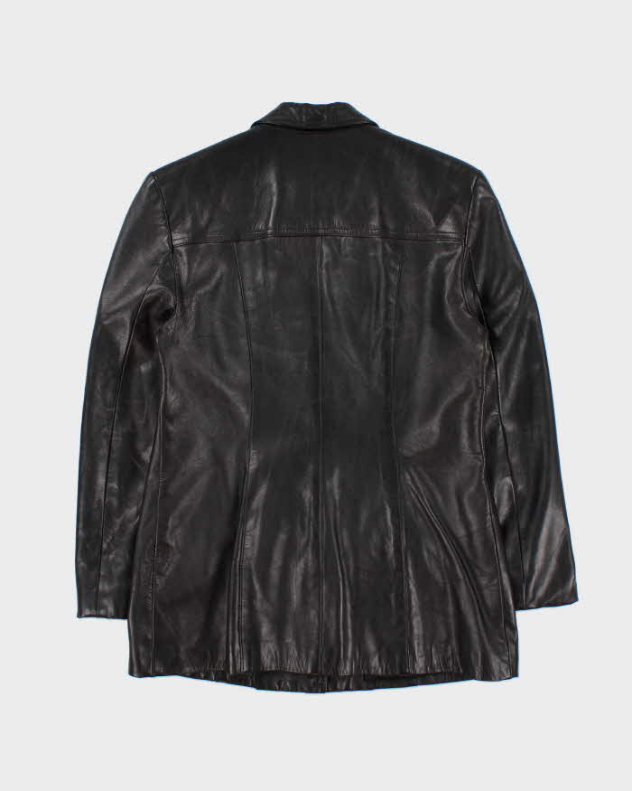 Vintage 1990s Women's Black Danier Leather Jacket - M