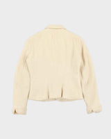 Vintage 1990s Women's Ralph Lauren Purple Label Collection Cashmere Blend Blazer Jacket - XS