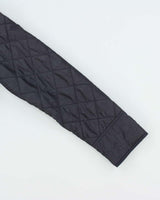 Vintage Women's Navy Brooks Brothers Quilted Belted Jacket - S