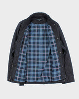 Vintage Women's Navy Brooks Brothers Quilted Belted Jacket - S