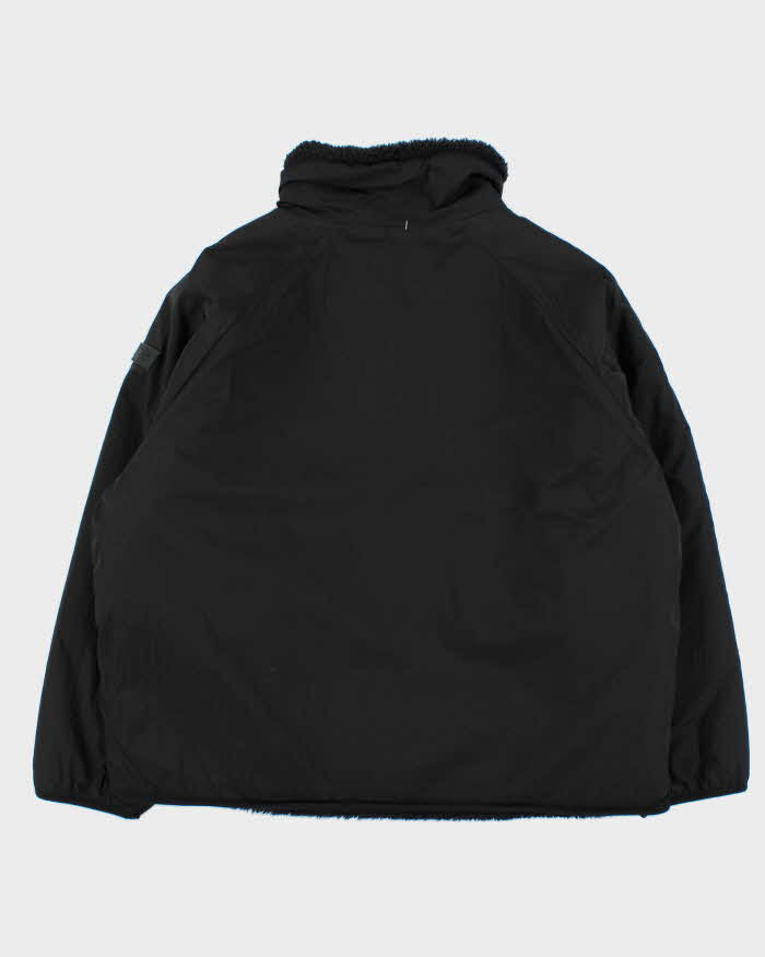 Vintage Black Women's Calvin Klein Fleece Shell Boxy Reversible Jacket - XL