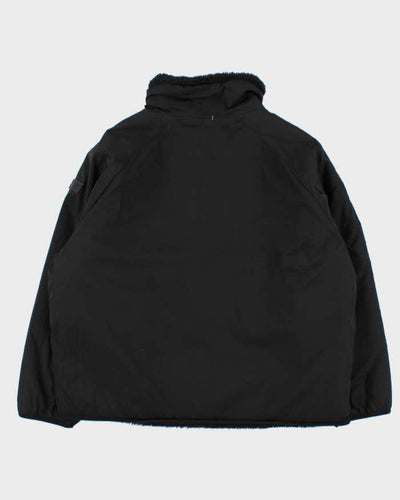 Vintage Black Women's Calvin Klein Fleece Shell Boxy Reversible Jacket - XL