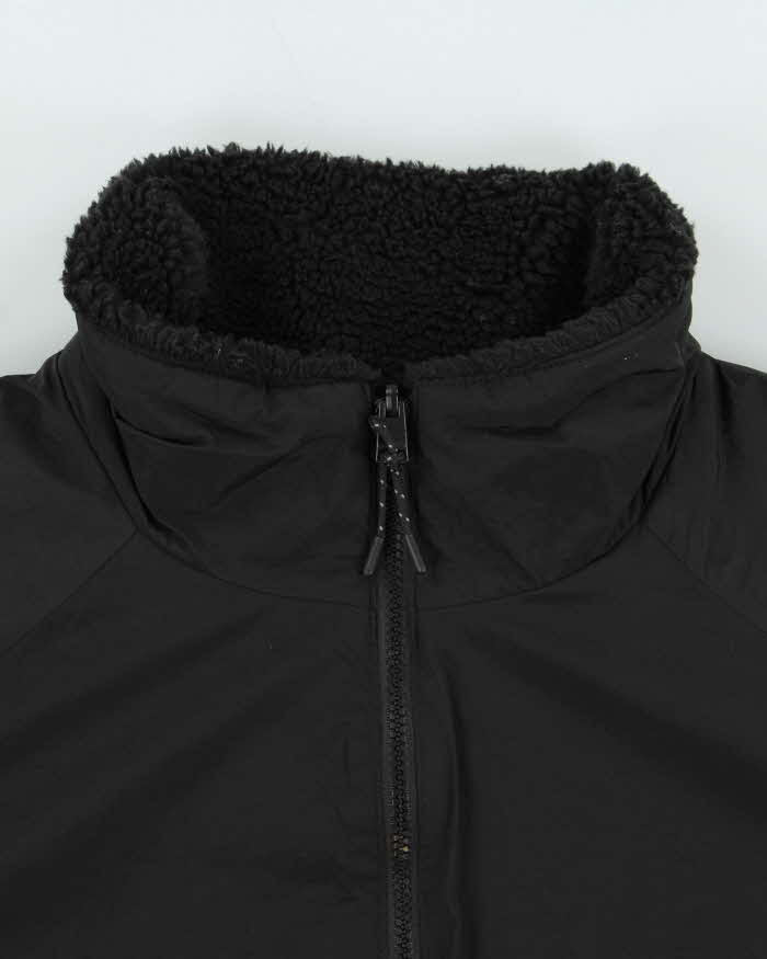 Vintage Black Women's Calvin Klein Fleece Shell Boxy Reversible Jacket - XL