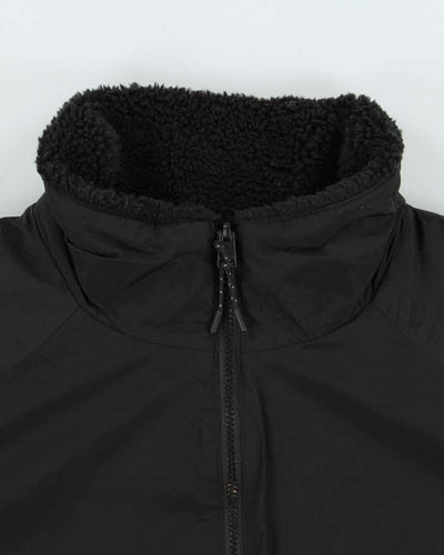 Vintage Black Women's Calvin Klein Fleece Shell Boxy Reversible Jacket - XL