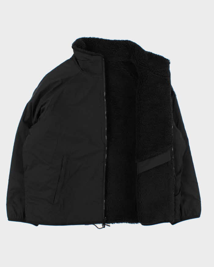 Vintage Black Women's Calvin Klein Fleece Shell Boxy Reversible Jacket - XL