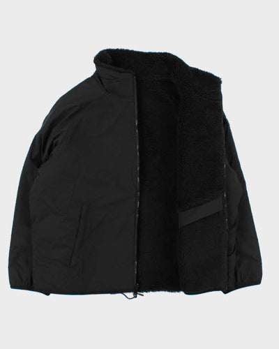 Vintage Black Women's Calvin Klein Fleece Shell Boxy Reversible Jacket - XL