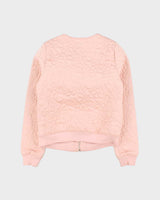 Vintage Women's Baby Pink Guess Quilted Bomber Jacket - XS