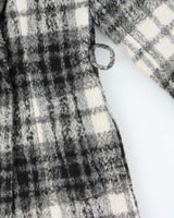 Vintage Women's DKNY Check Wool Blend Overcoat - XS