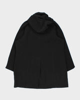 Vintage 00s Women's Black London Fog Weatherproof Hooded Overcoat - XL