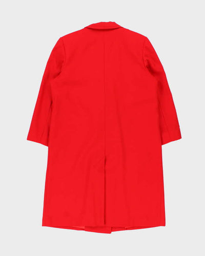 Vintage 1980s Women's London Fog Double Breasted Wool Overcoat - M