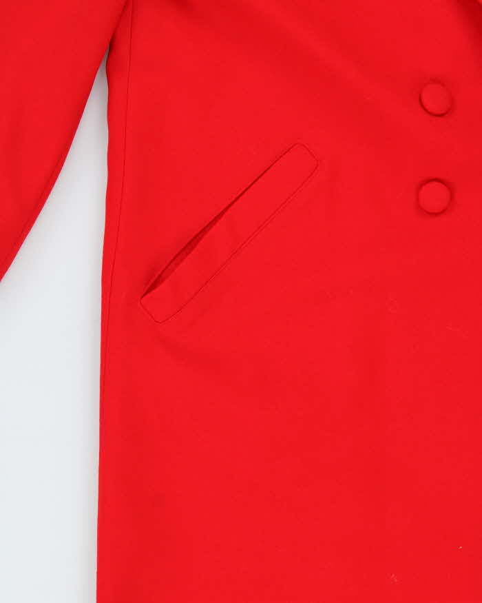 Vintage 1980s Women's London Fog Double Breasted Wool Overcoat - M