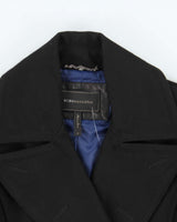 Vintage Women's BCBG Maxazria Wool Cashmere Blend Double Breasted Short Coat - M