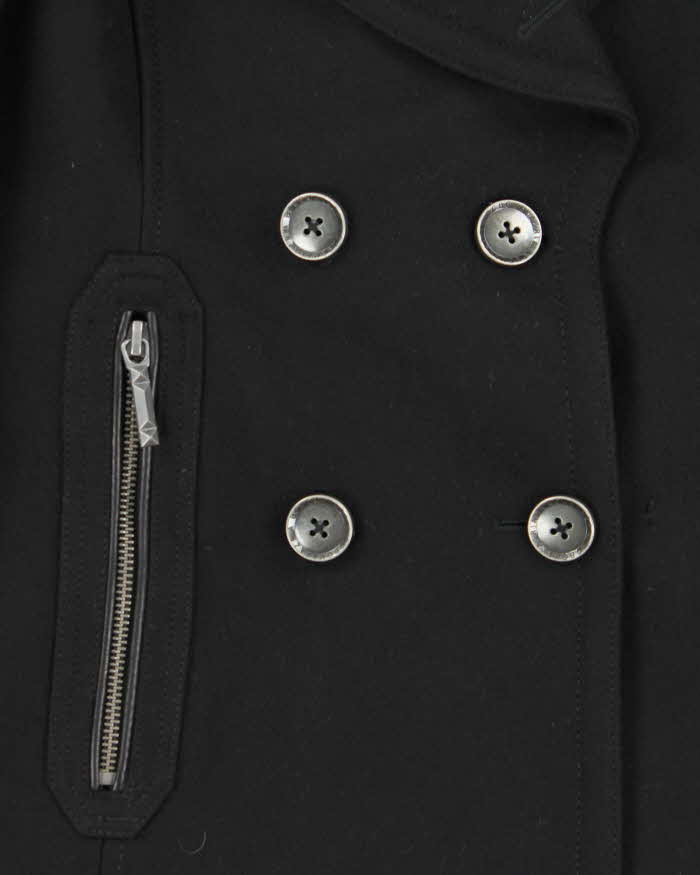 Vintage Women's BCBG Maxazria Wool Cashmere Blend Double Breasted Short Coat - M