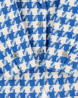 Sandro Women's Floriane Houndstooth Cotton Blend Oversized Blazer - M