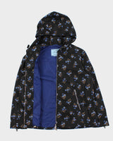 Vintage Women's Prada Floral Print Classic Sleeve Badge Hooded Windbreaker - L