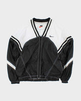 Vintage Women's 1990s Nike Basketball Spell Out Windbreaker Jacket - M