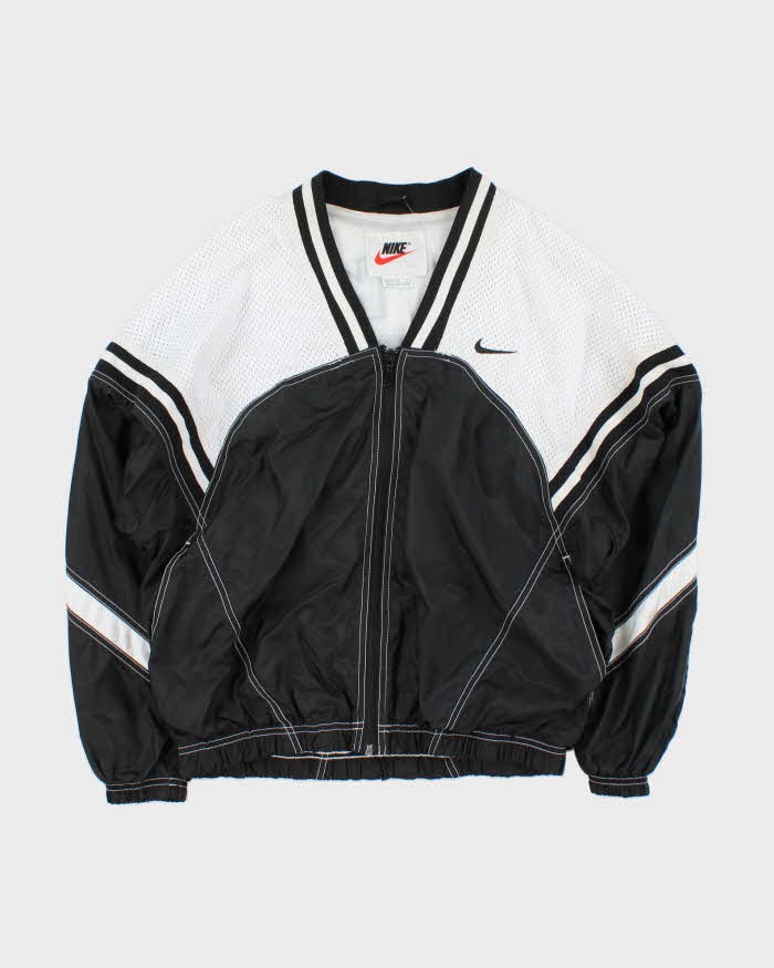 Vintage Women's 1990s Nike Basketball Spell Out Windbreaker Jacket - M