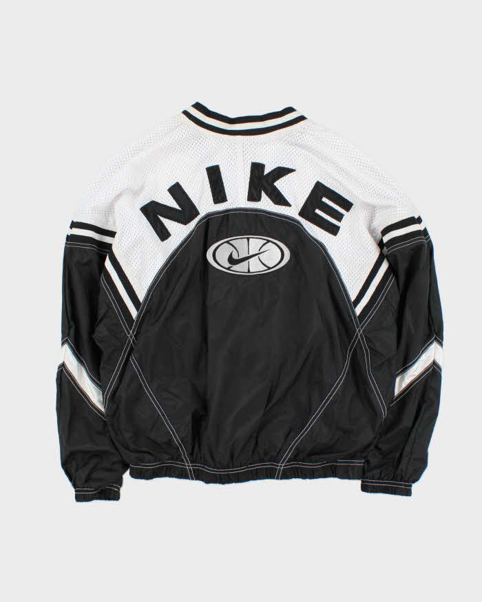 Vintage Women's 1990s Nike Basketball Spell Out Windbreaker Jacket - M