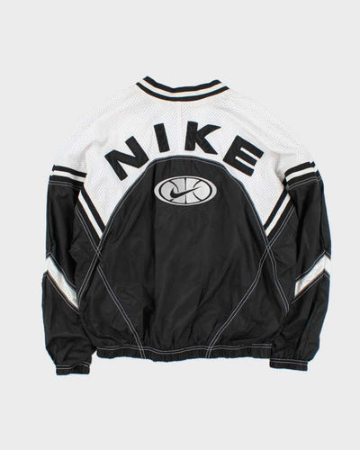 Vintage Women's 1990s Nike Basketball Spell Out Windbreaker Jacket - M