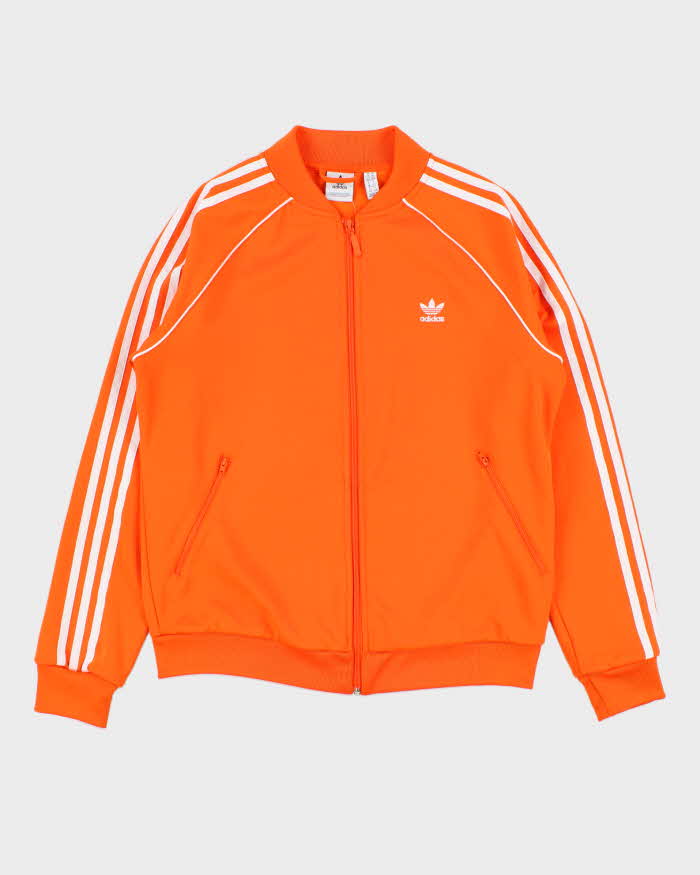 Vintage Women's Adidas Originals Superstar Blaze Orange Track Jacket - L