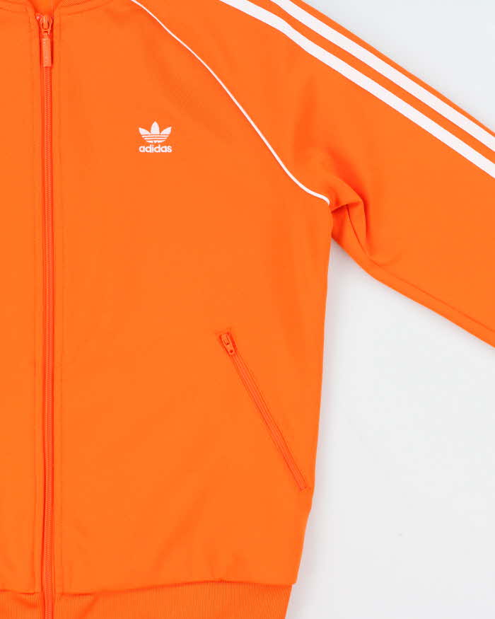 Vintage Women's Adidas Originals Superstar Blaze Orange Track Jacket - L